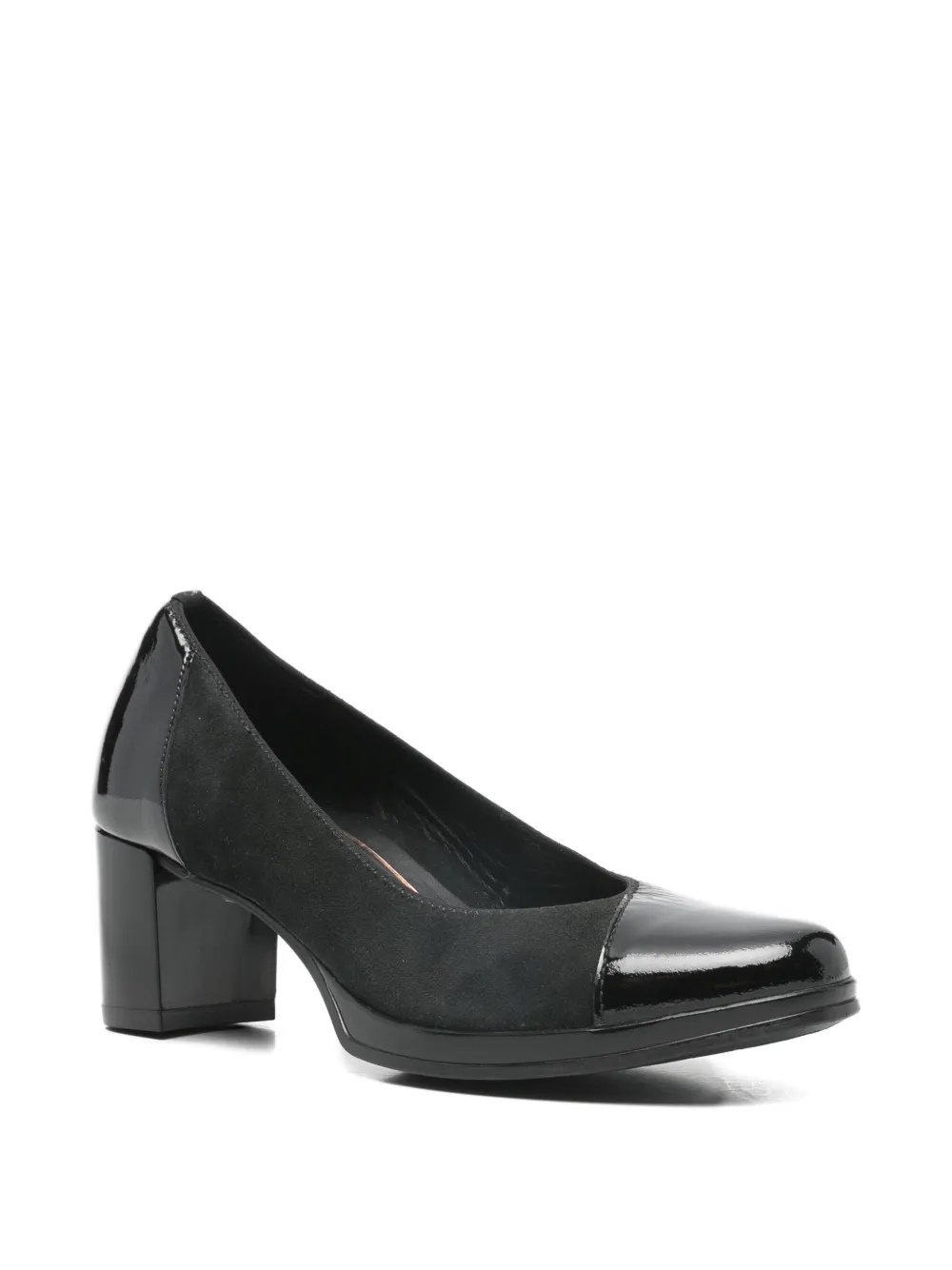 Patent Block Heel Pumps