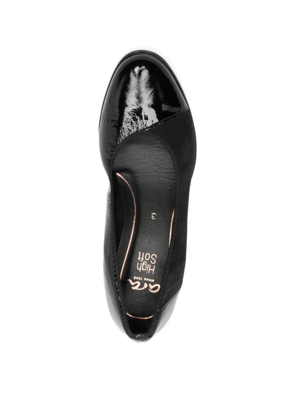Patent Block Heel Pumps