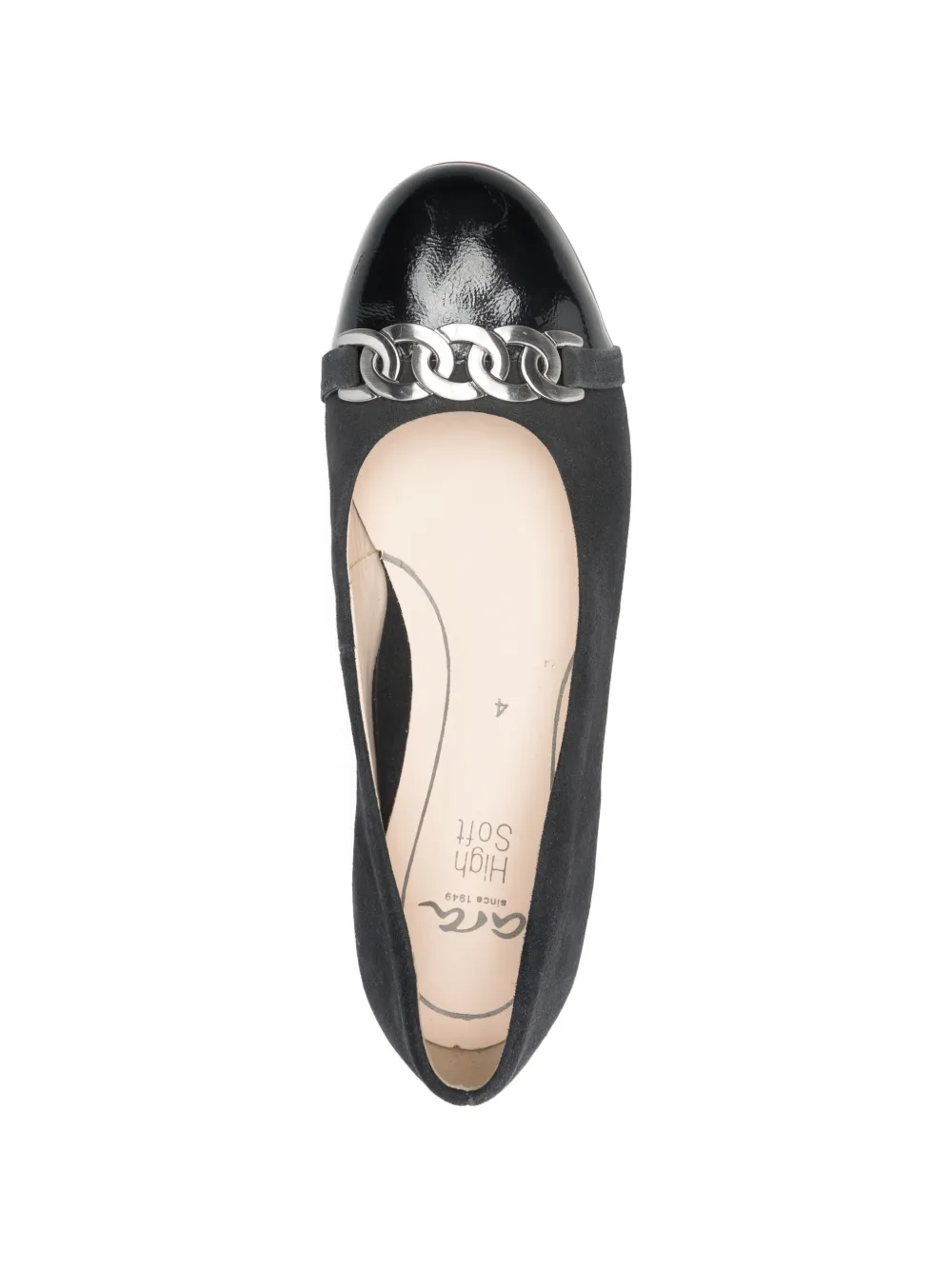 ARA Ballerina's met kettingdetail Zwart