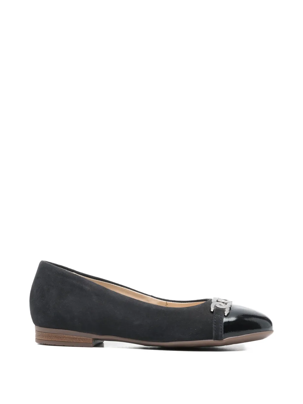 ARA chain-detail ballet flats - Nero