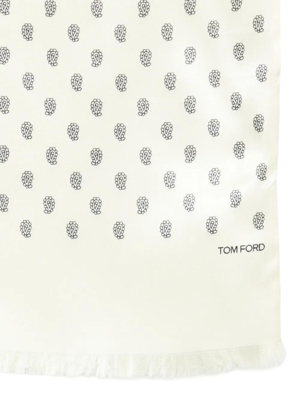 TOM FORD fringed-detail scarf - Beige