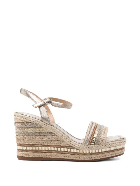 ALMA EN PENA crystal-embellished wedge espadrilles