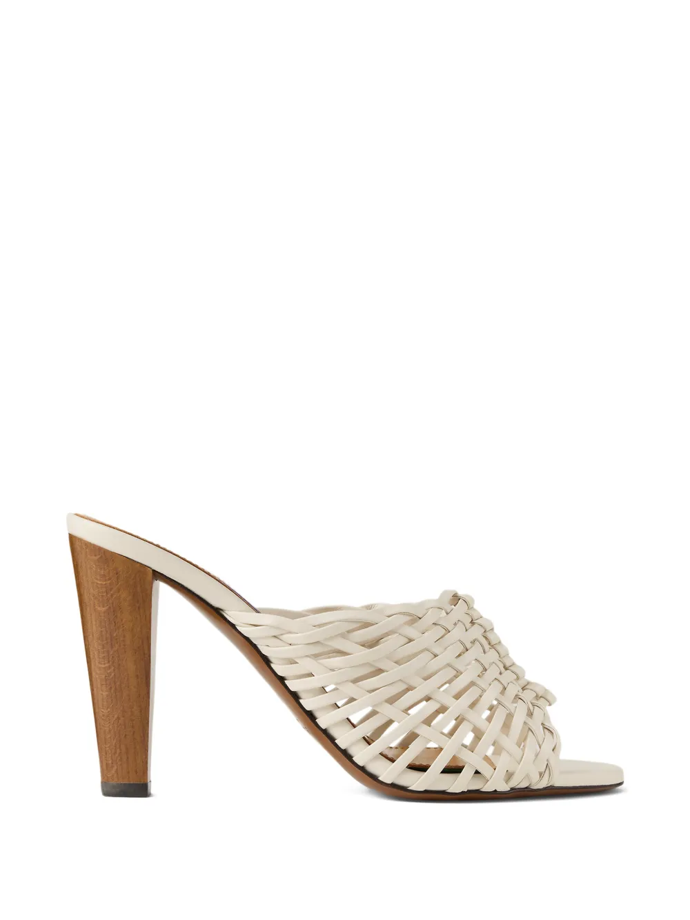 Ralph Lauren Collection Adela geweven muiltjes Beige