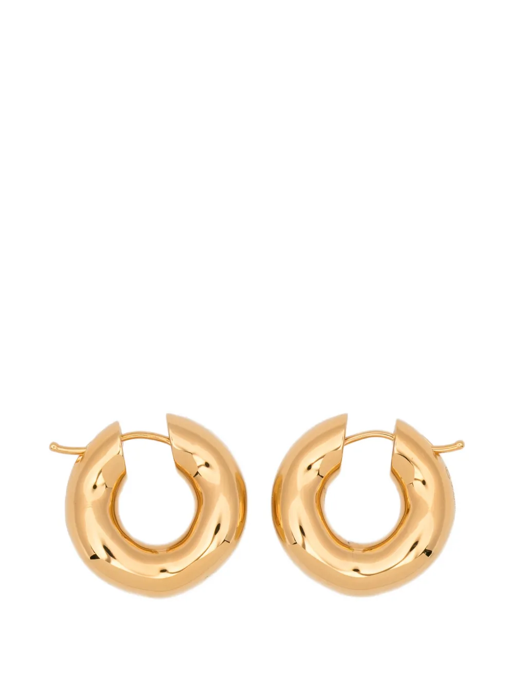 Charlotte Chesnais Wave Blow hoop earrings - Oro