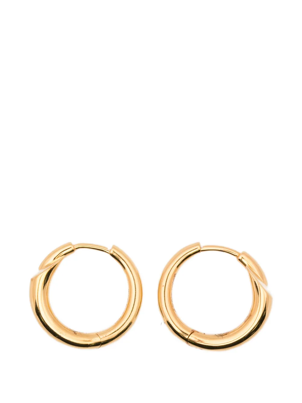 Charlotte Chesnais Wave Blow hoop earrings - Oro