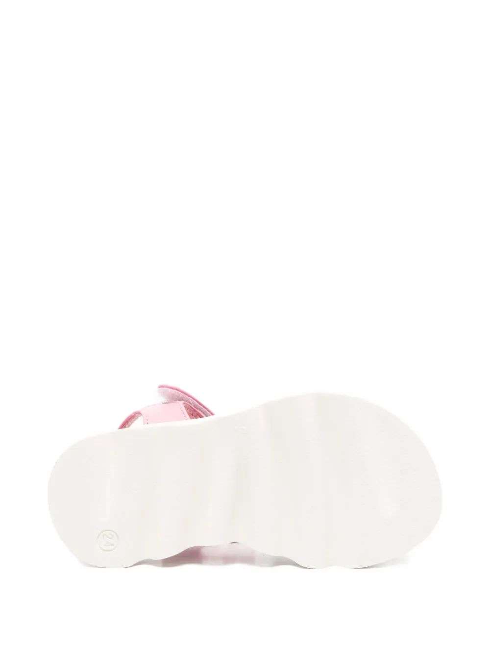 Moschino Kids flower-patch sandals Roze