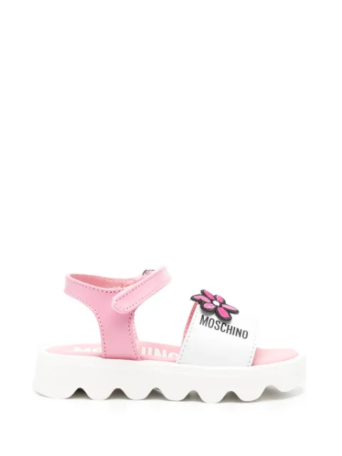 Moschino Kids flower-patch sandals
