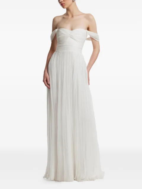 FRAMBOISE Roselyn strapless silk maxi dress