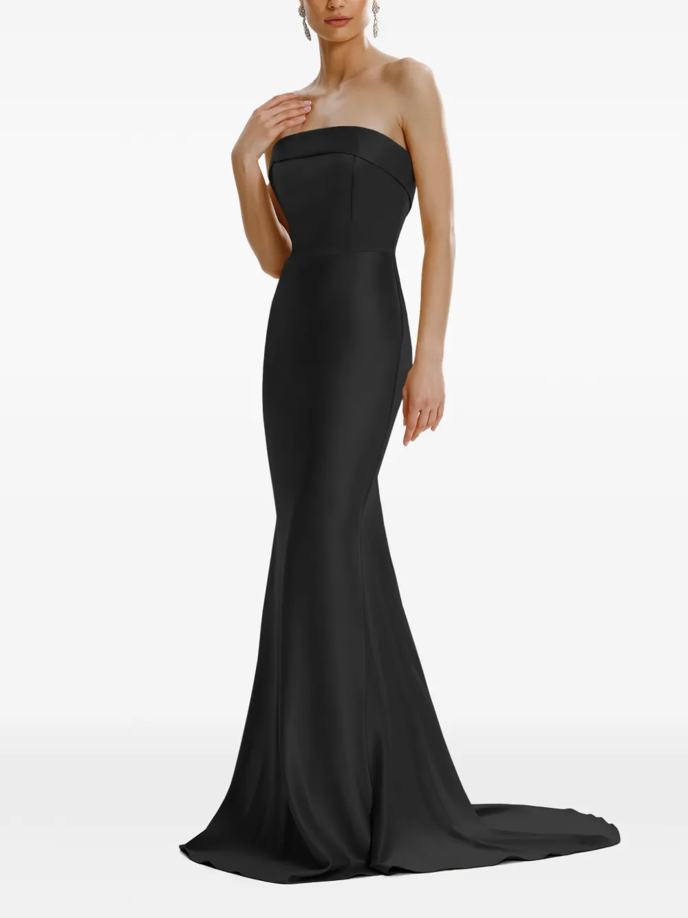 FRAMBOISE Dhara strapless maxi dress - Zwart
