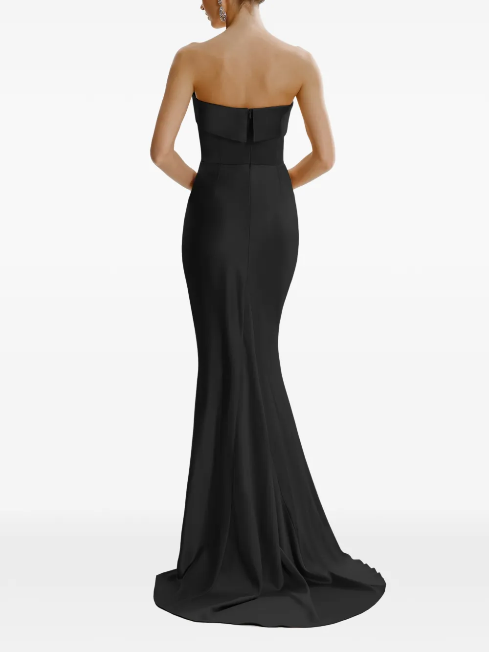 FRAMBOISE Dhara strapless maxi-jurk Zwart