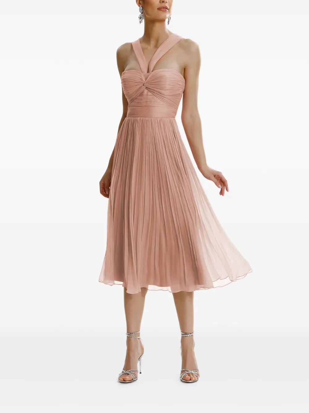 FRAMBOISE Gaia sleeveless midi dress - Rosa