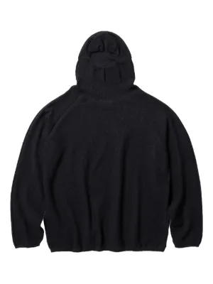 FEAR OF GOD ESSENTIALS Front Logo Patch Panelled Hoodie | Black