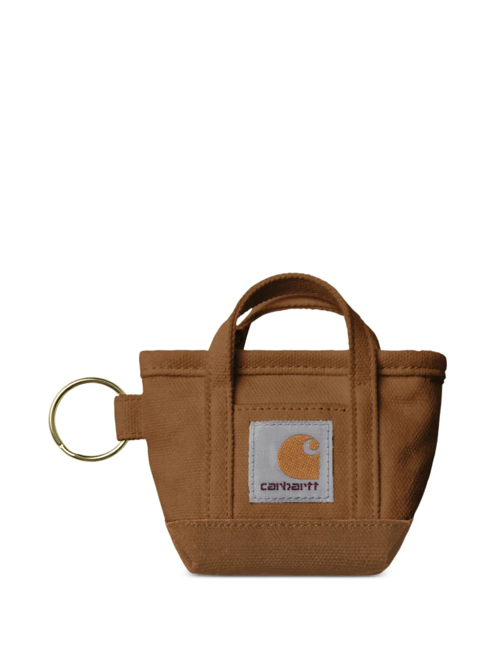 Carhartt WIP Portachiavi con logo - Marrone