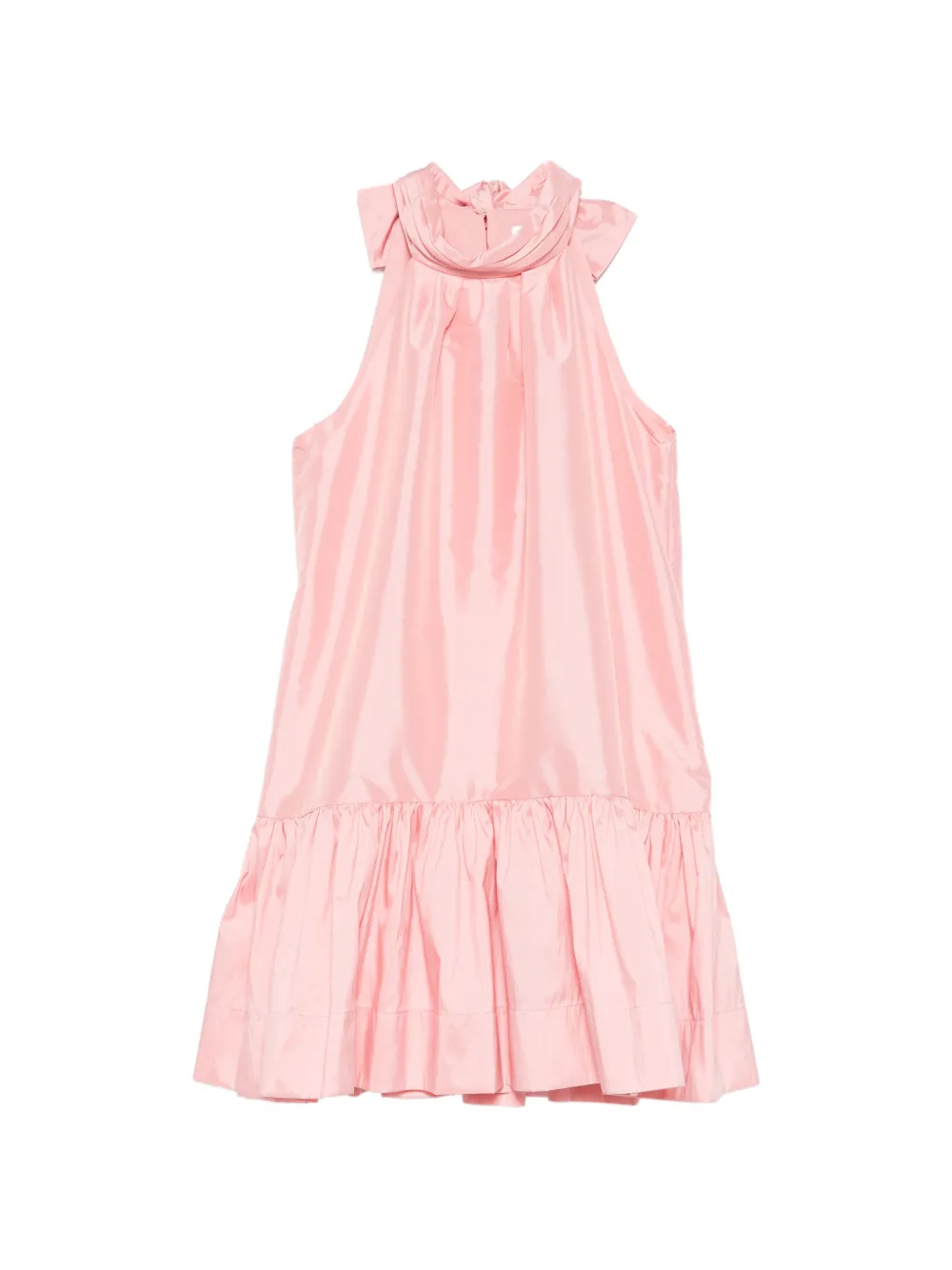 Simkhai ruffled mock-neck mini dress - Rosa