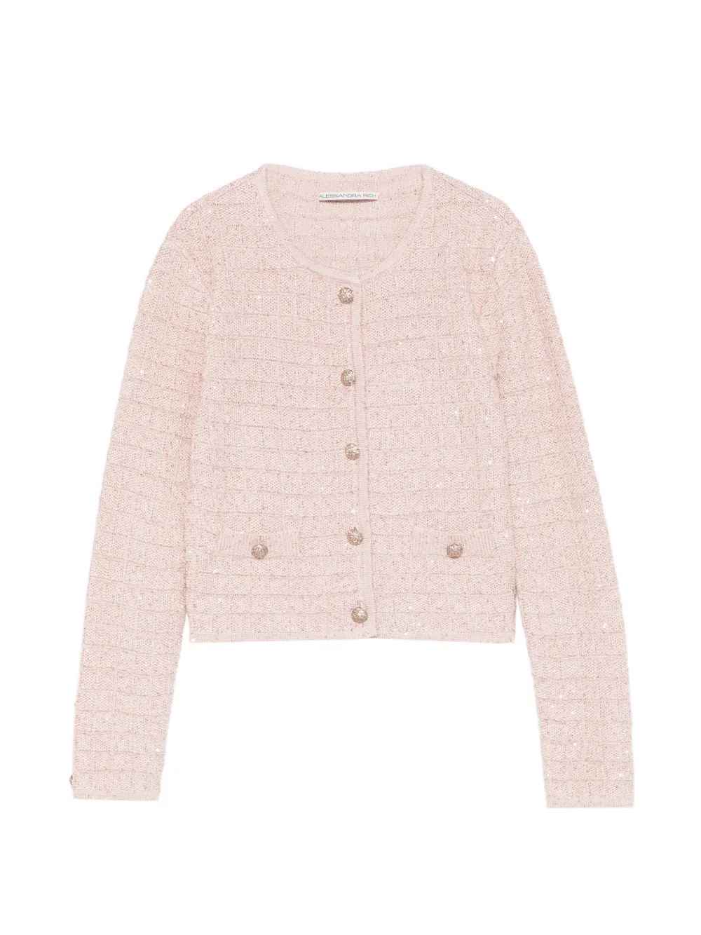 Alessandra Rich button embellished knitwear - Rosa