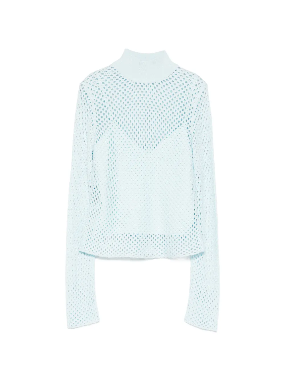 Simkhai openwork turtleneck sweater - Blu