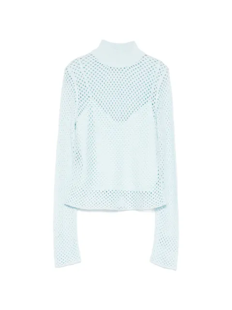 Simkhai openwork turtleneck sweater