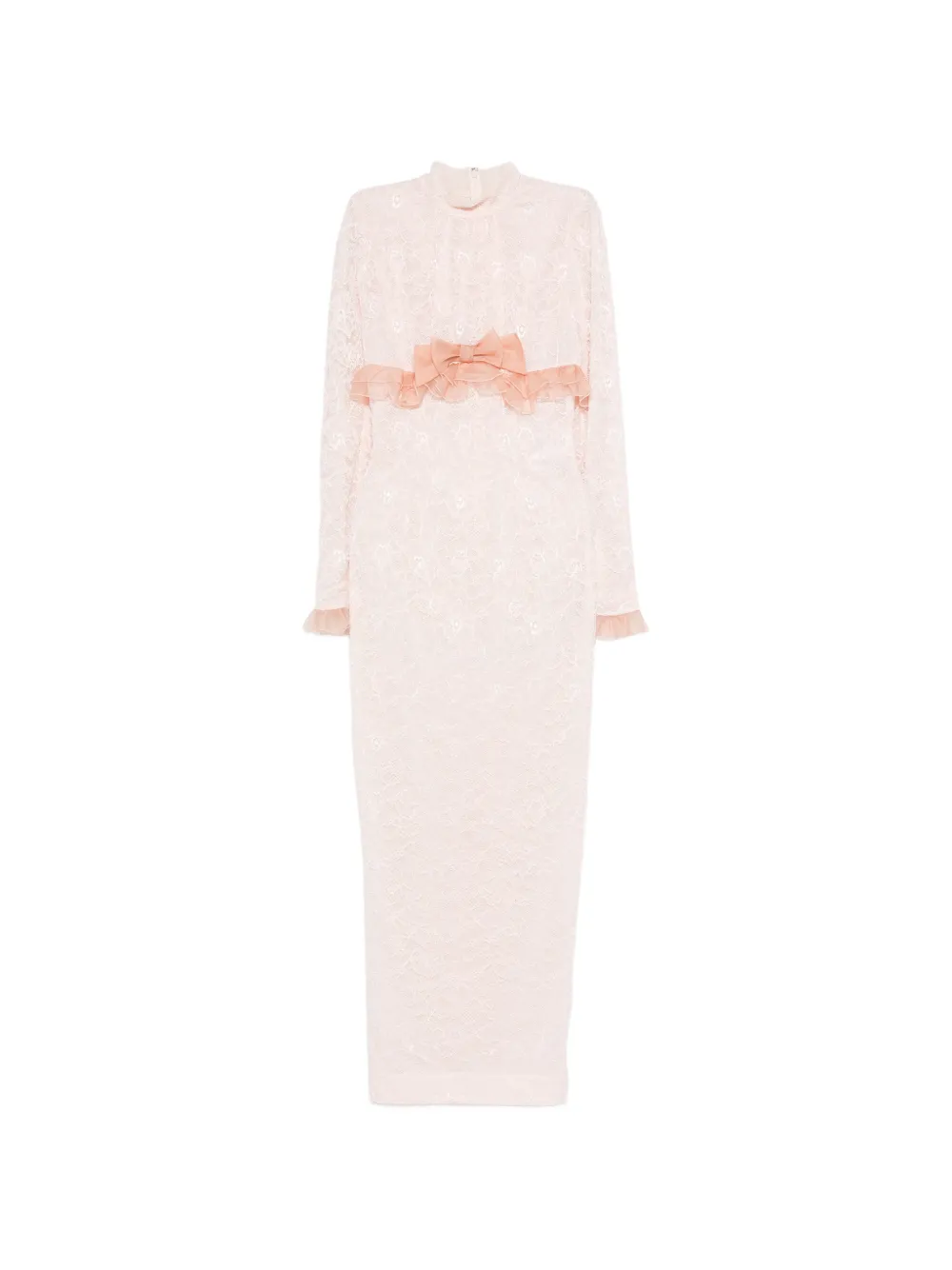 Alessandra Rich bow lace dress - Rosa