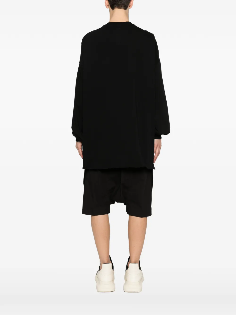 Rick Owens T-shirt met lange mouwen Zwart