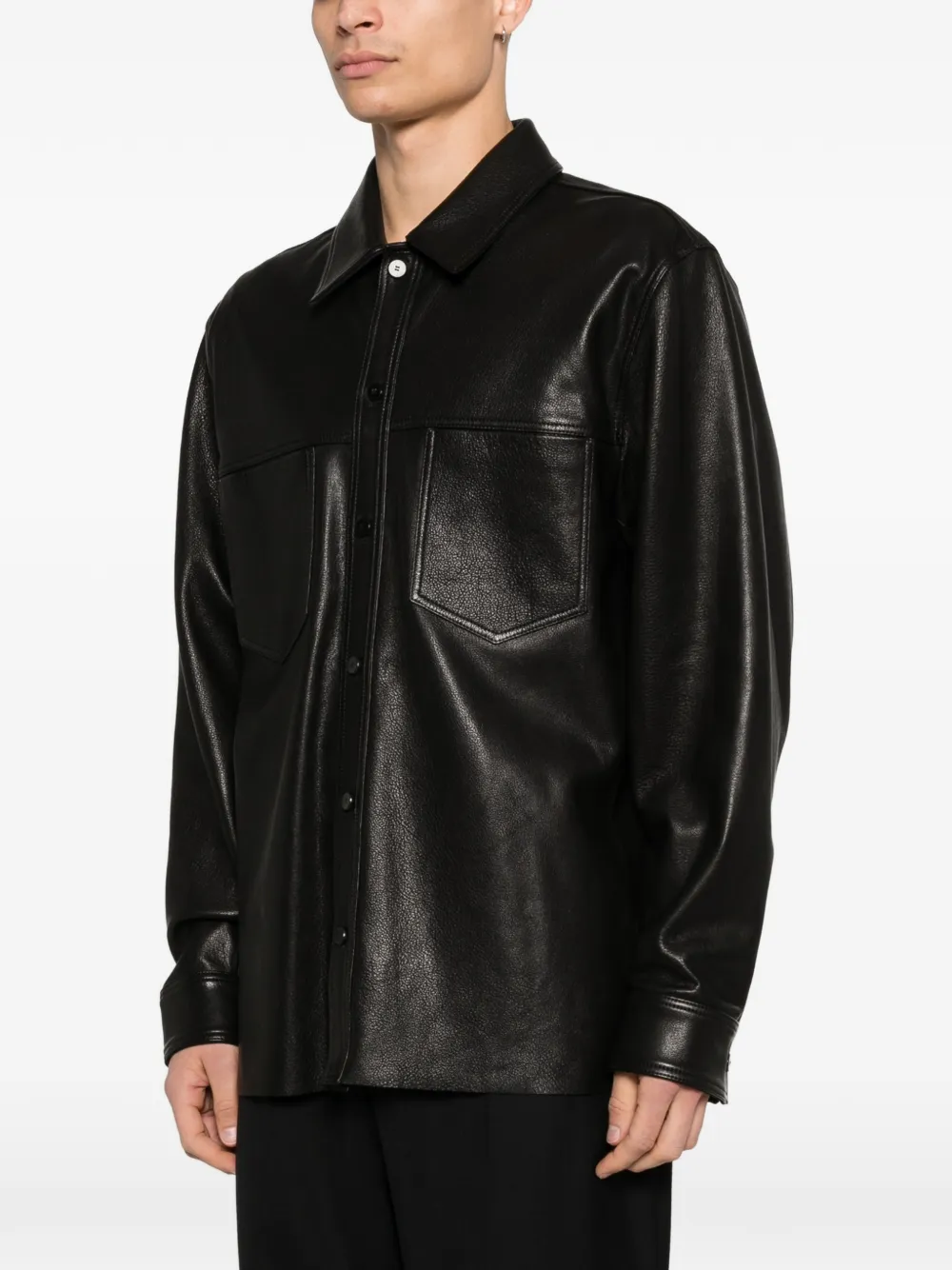 Simkhai Leather Jacket In Black