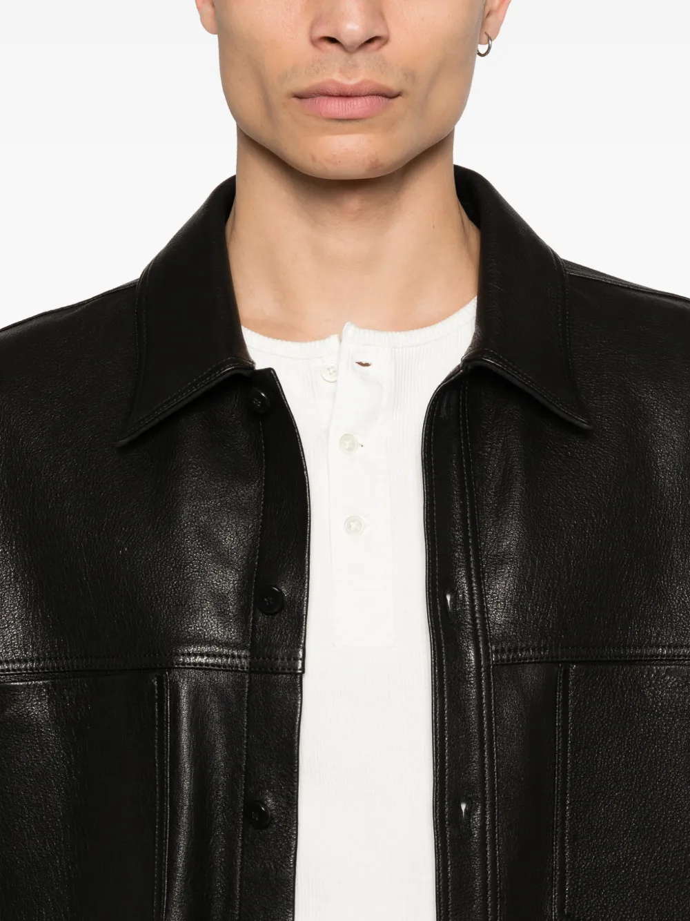 Simkhai Leather Jacket In Black