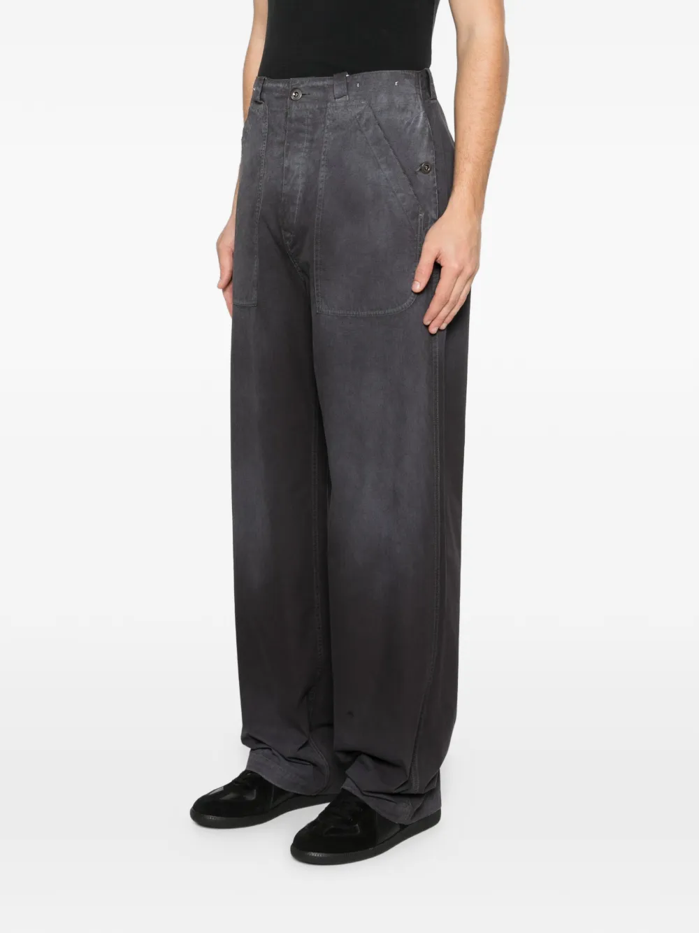  Maison Margiela Patch-pocket Trousers - Grey 