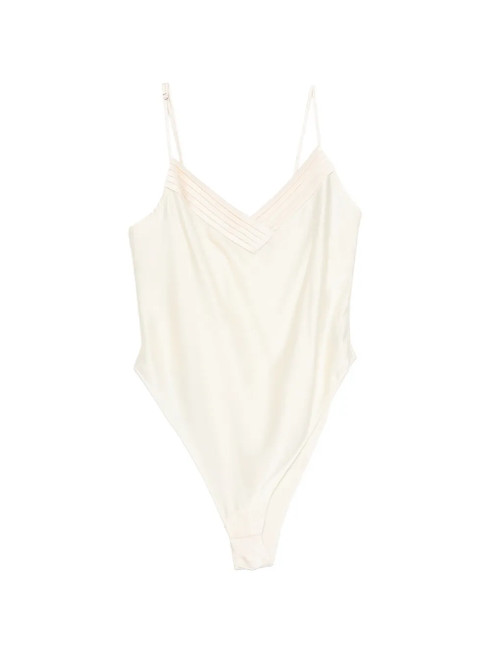 Forte Forte V-neck bodysuit - Nude