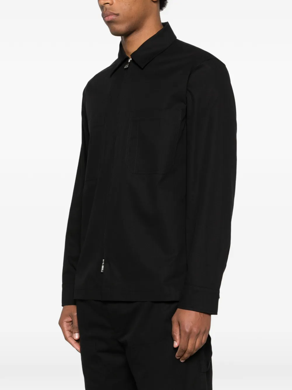  Simkhai Thatcher Shirt Jacket - Black 