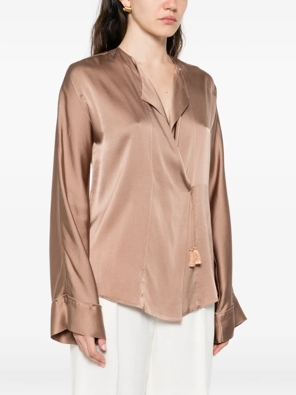  Forte Forte Tassel-detail Blouse - Brown 