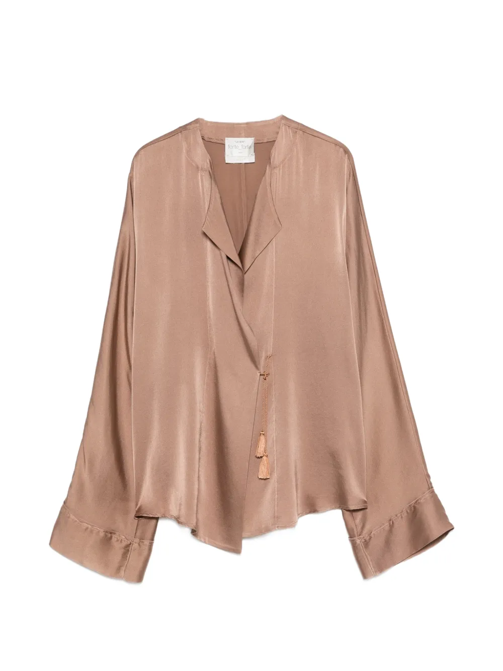 Forte Forte tassel-detail blouse - Marrone