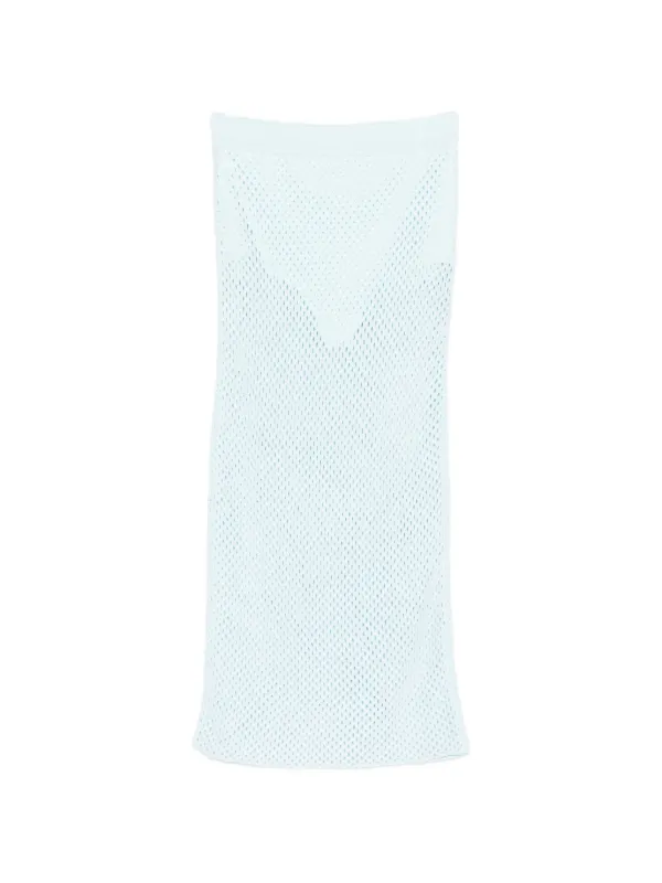 Simkhai Elasticated-waistband Midi Skirt in Blue