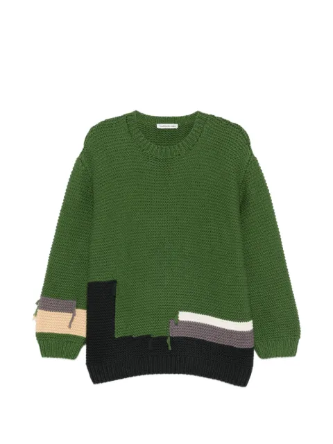 YMC patch-detail sweater
