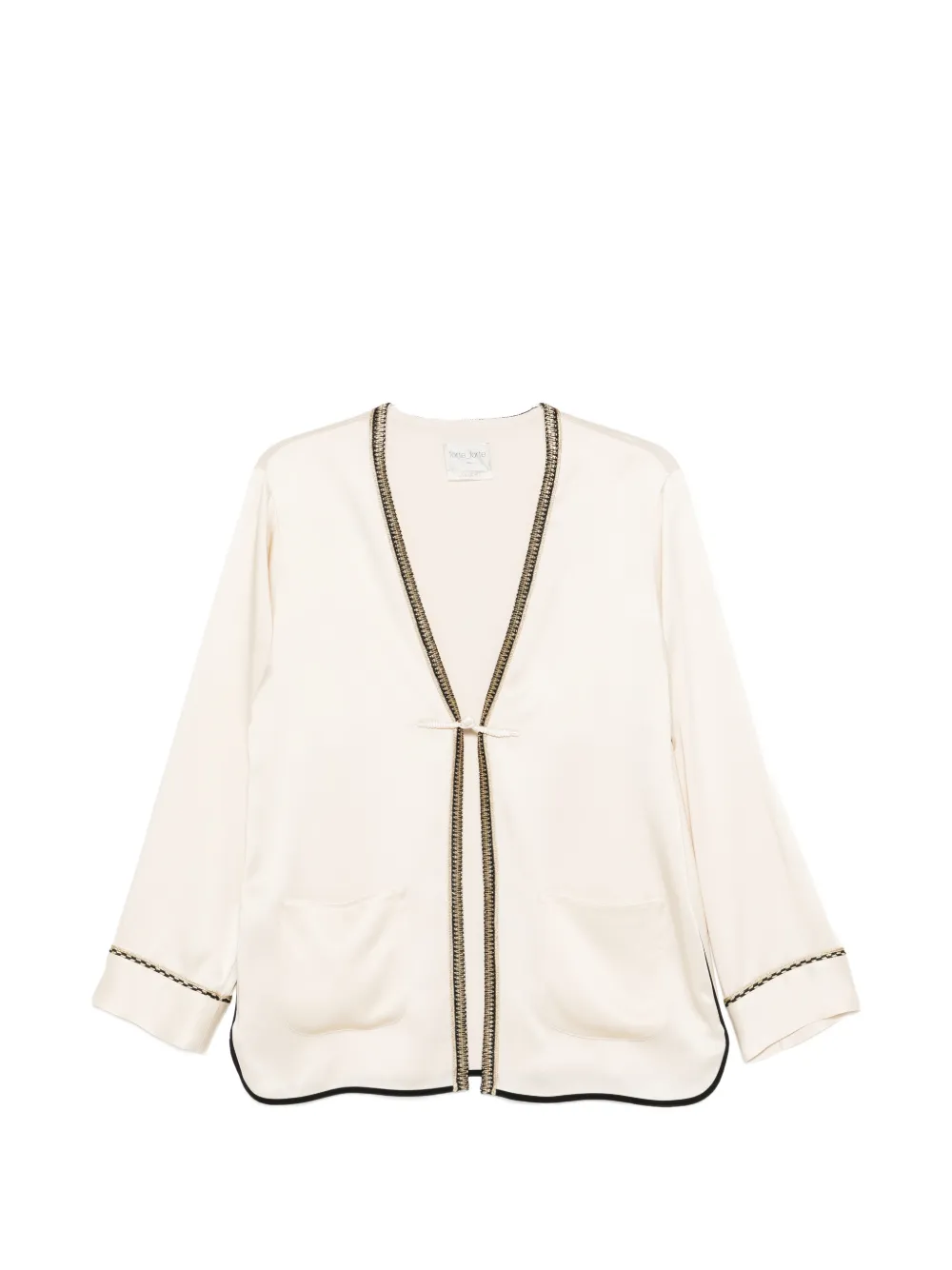 Forte Forte metallic-trim jacket - Toni neutri
