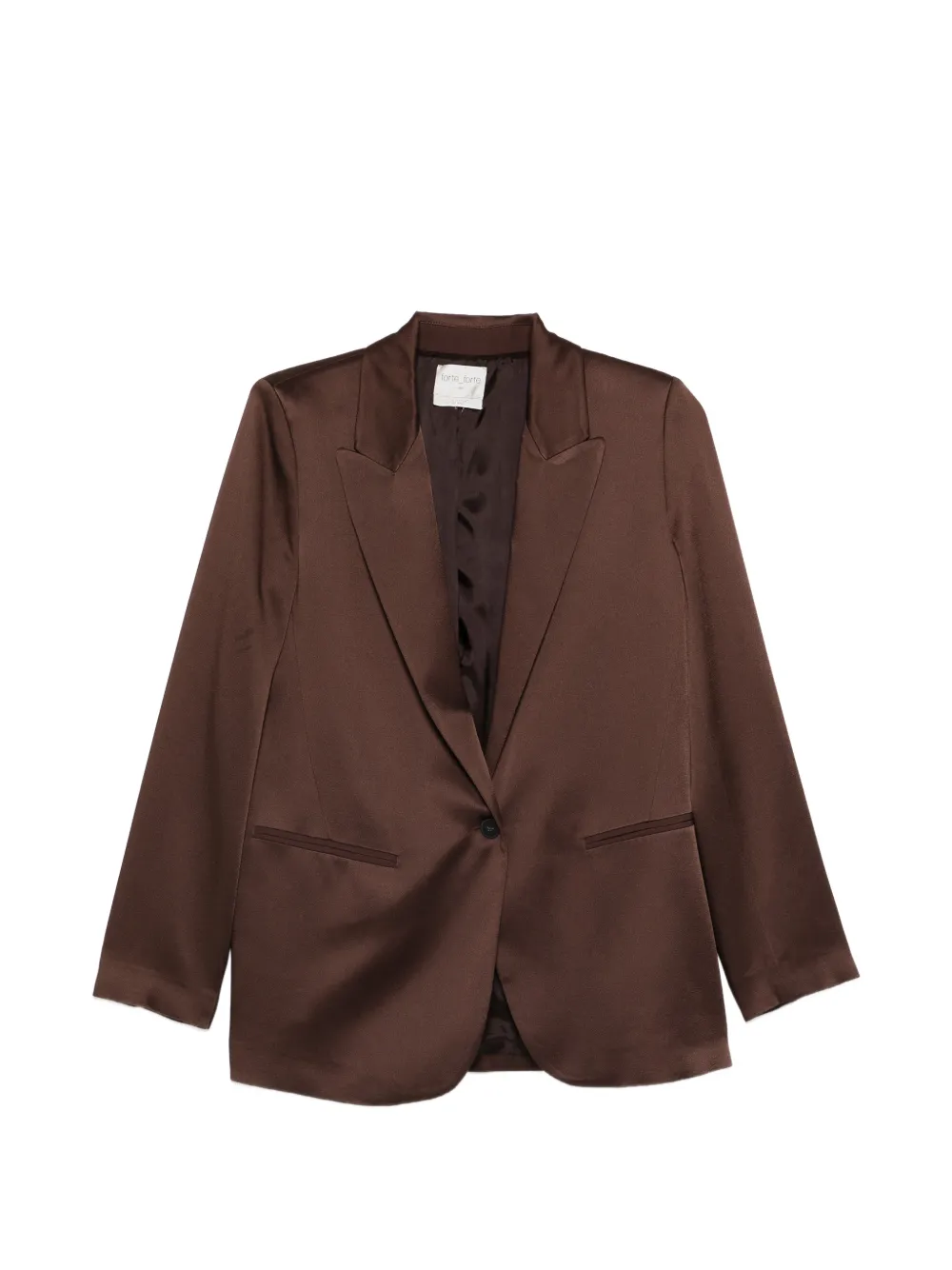 Forte Forte single-breasted jacket - Marrone