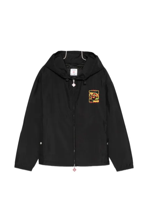 Casablanca graphic-print hooded jacket