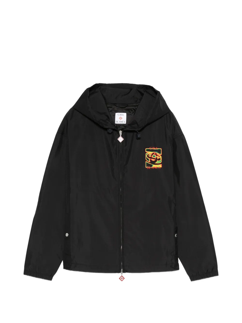 Casablanca graphic-print hooded jacket - Nero