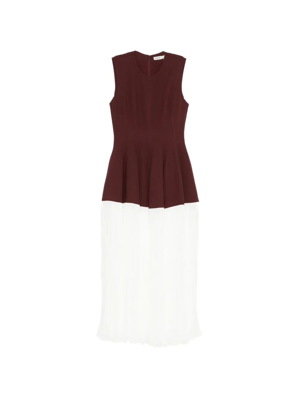 Simkhai pleated maxi dress - Marrone