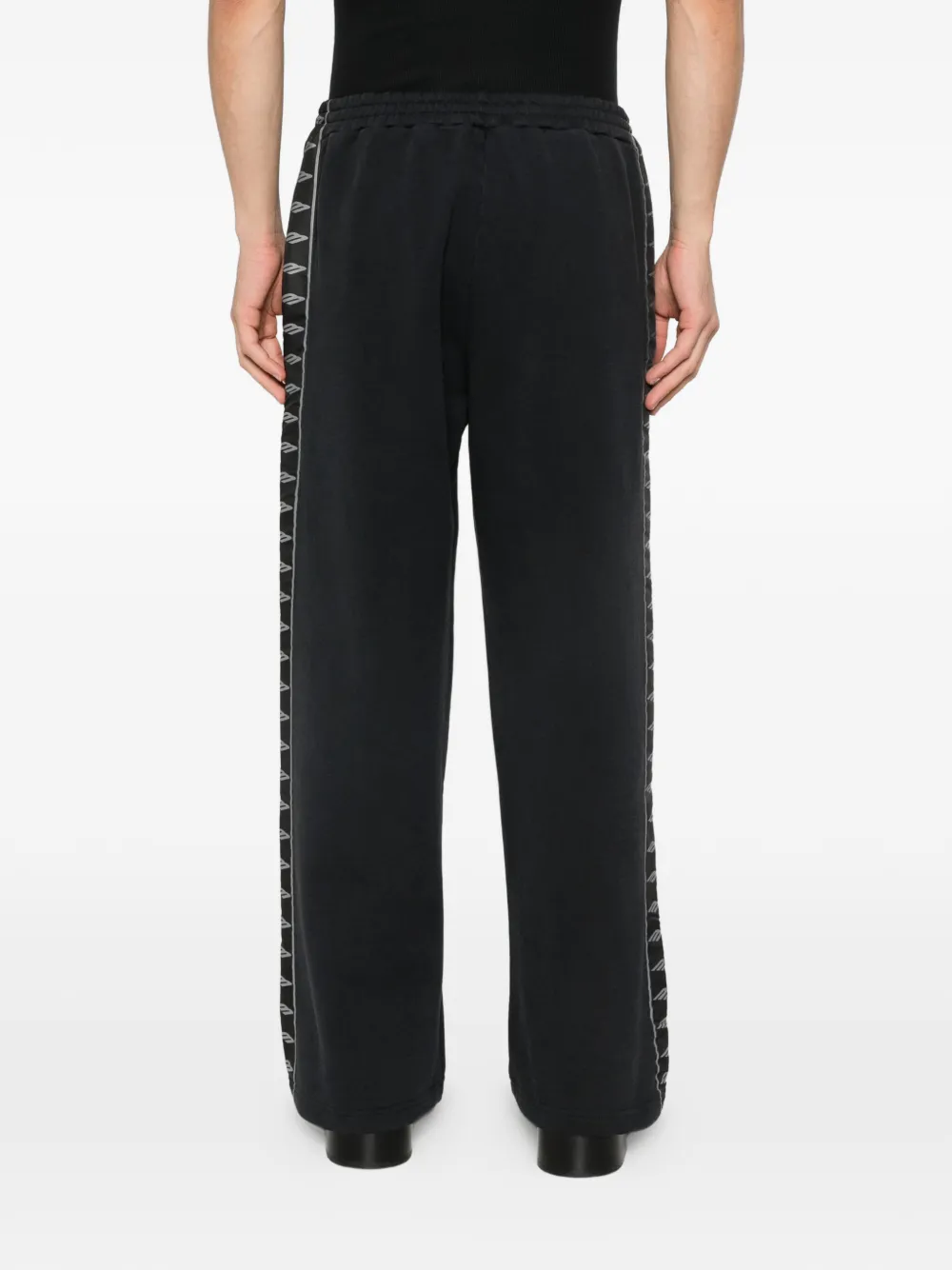 Balenciaga Gestreepte baggy broek Zwart
