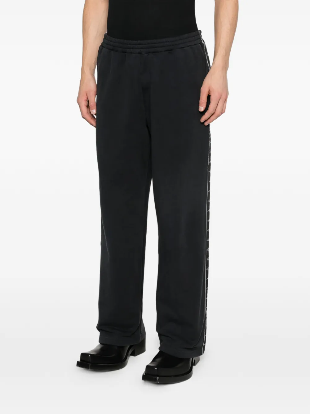 Balenciaga Gestreepte baggy broek Zwart