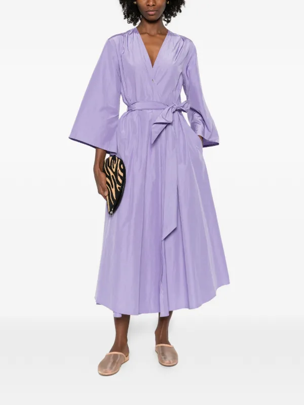 forte forte purple dress Forte_Forte-Cotton Blend Midi Dress-Dresses