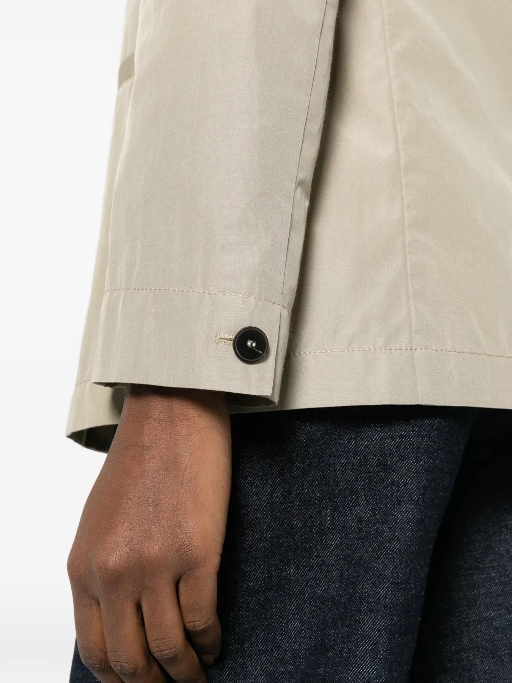 Forte Blazer met enkele rij knopen Beige