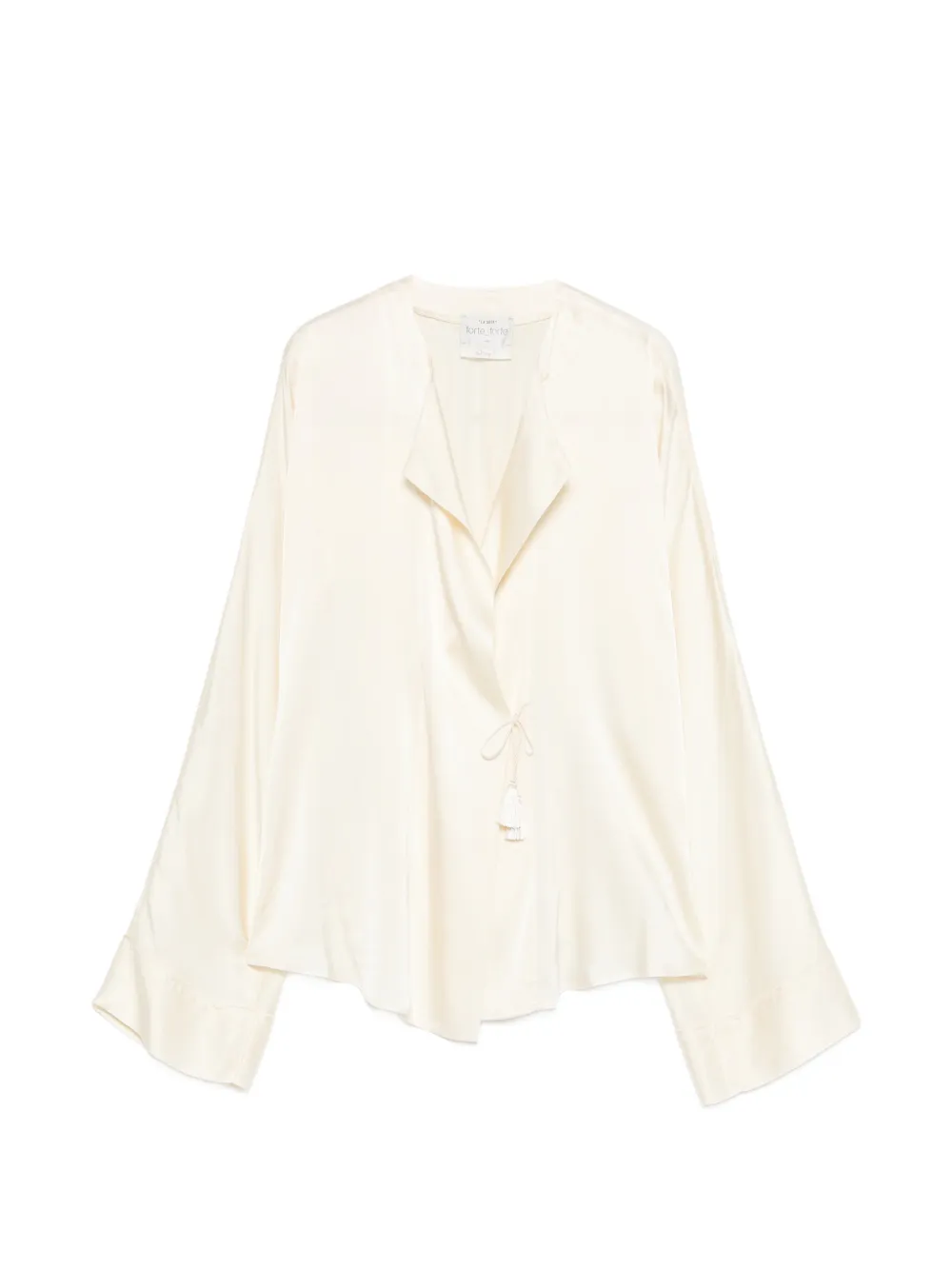 Forte Forte tassel tie-fastening blouse - Toni neutri