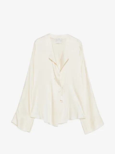 Forte Forte blusa con lazo y borlas