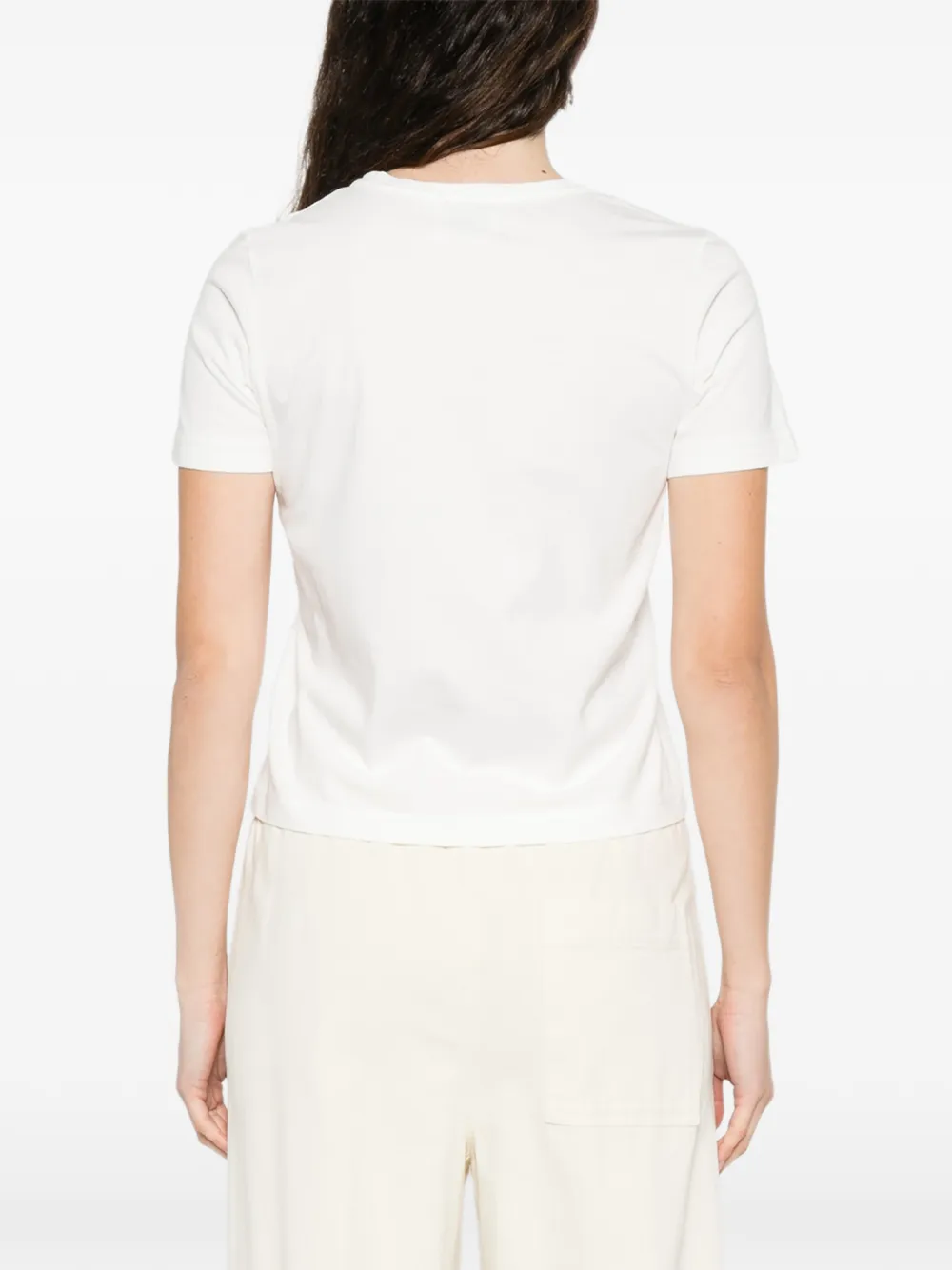 Forte T-shirt met ronde hals Wit