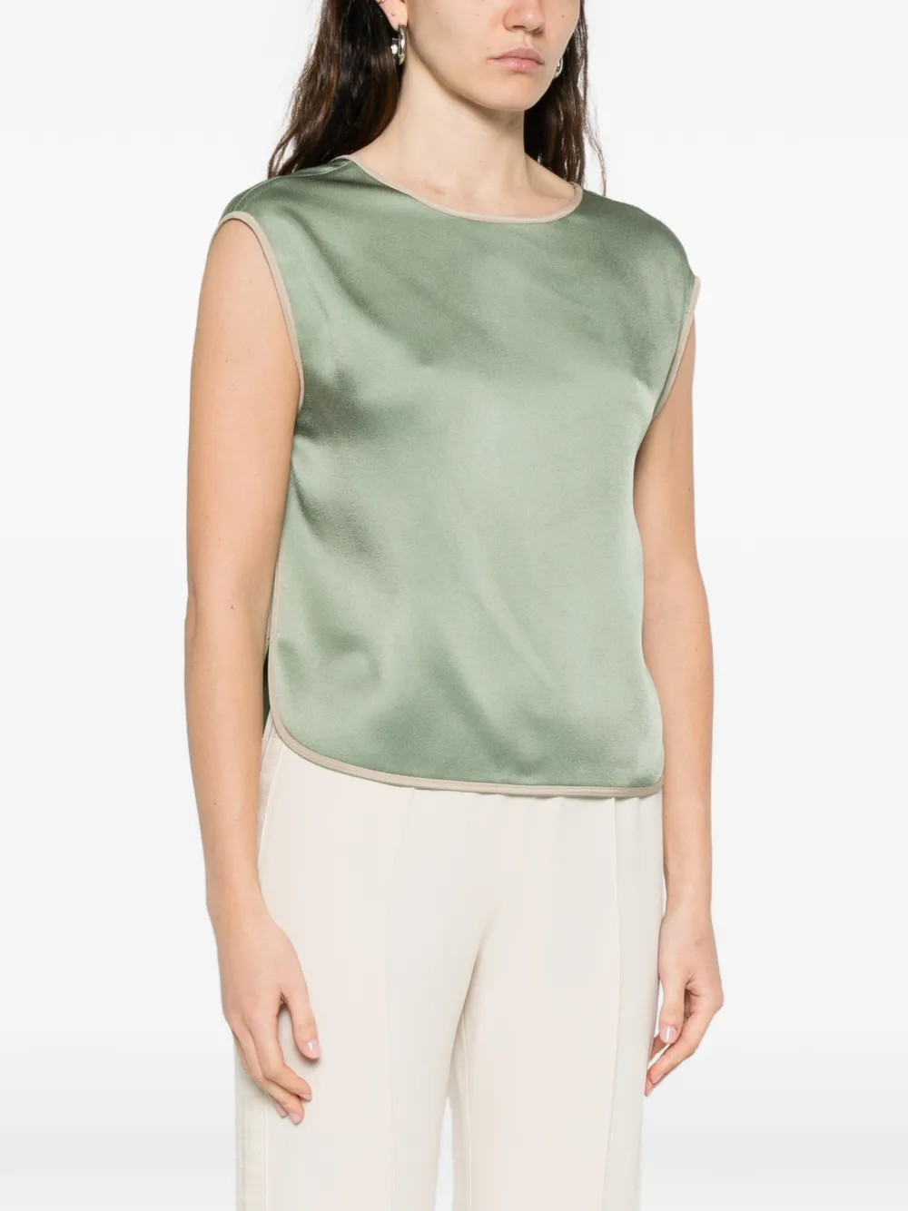  Forte Forte Trimmed Blouse - Green 
