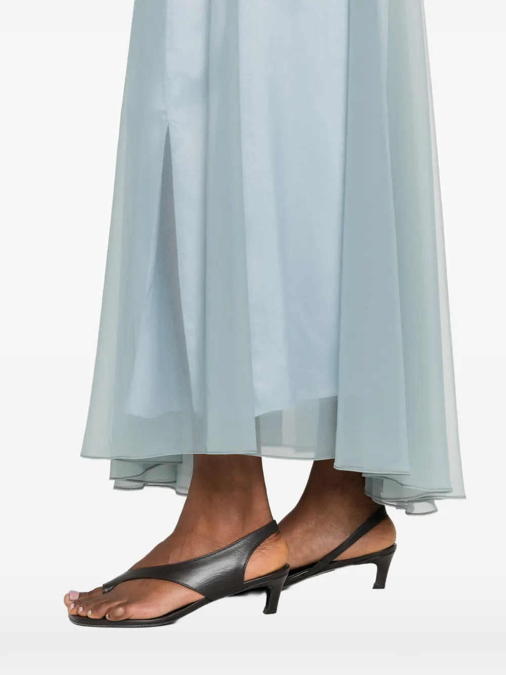 Forte Gelaagde midi-rok Blauw