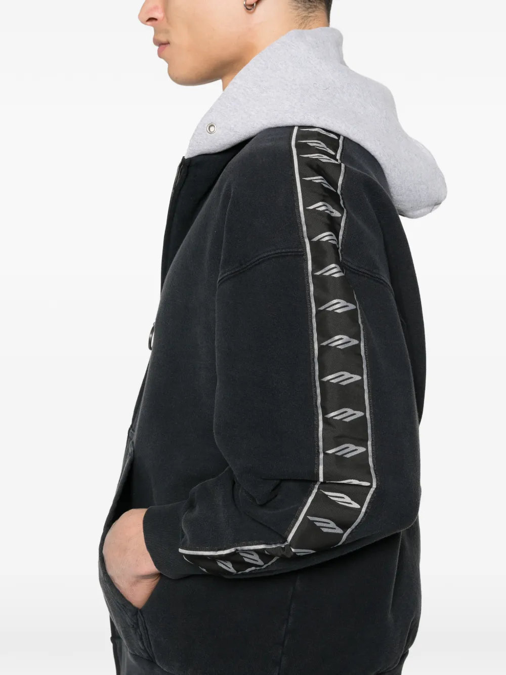 Balenciaga Sweater met capuchon Zwart