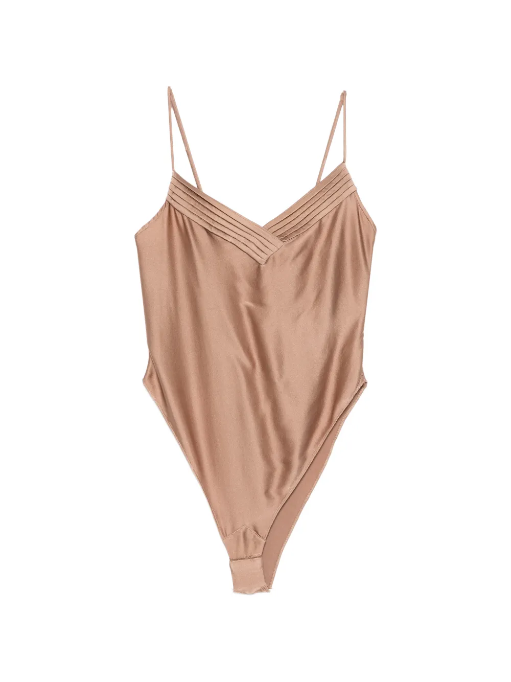 Forte Forte V-neck bodysuit - Nude