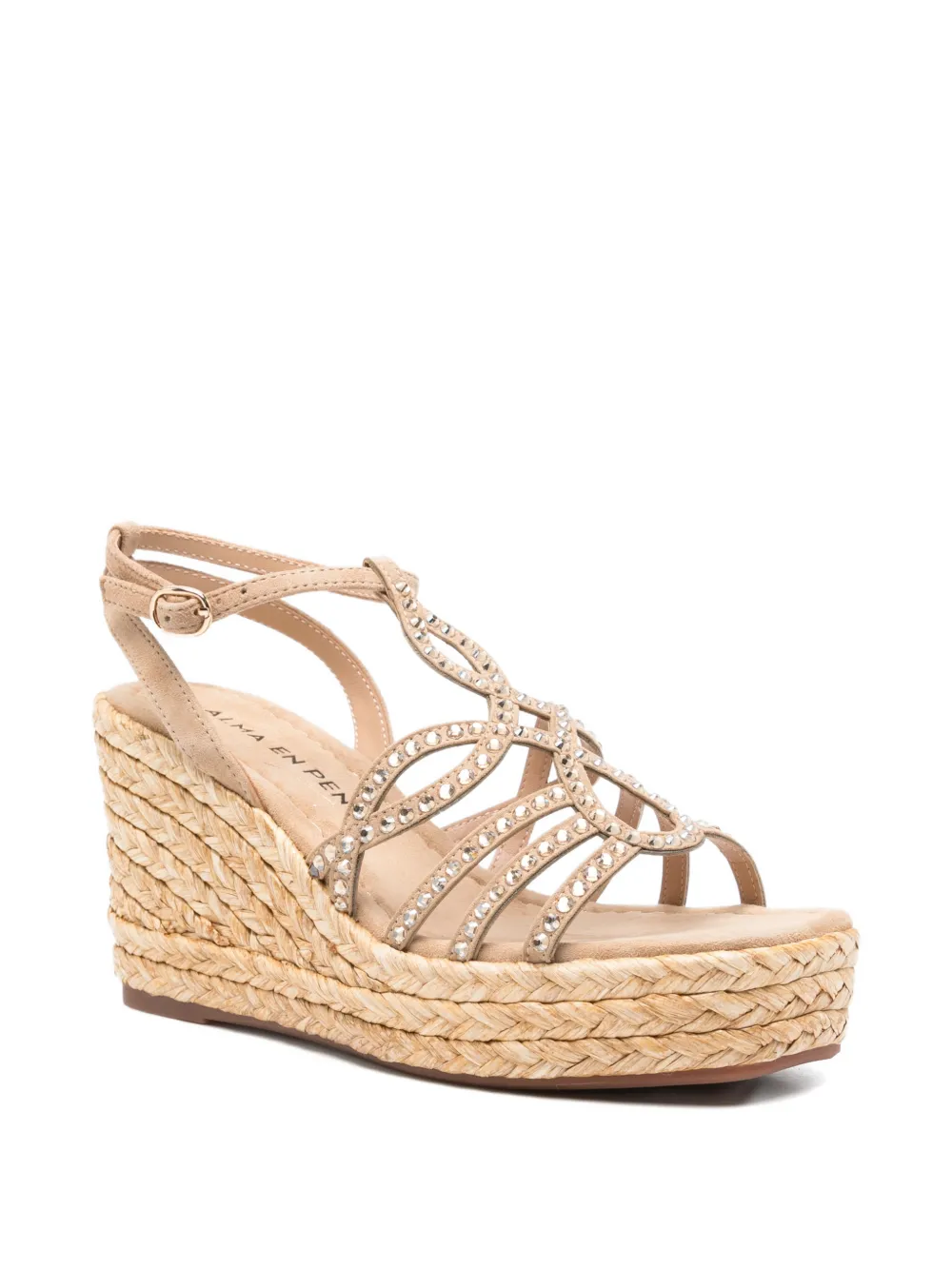 ALMA EN PENA Verfraaide espadrilles Beige