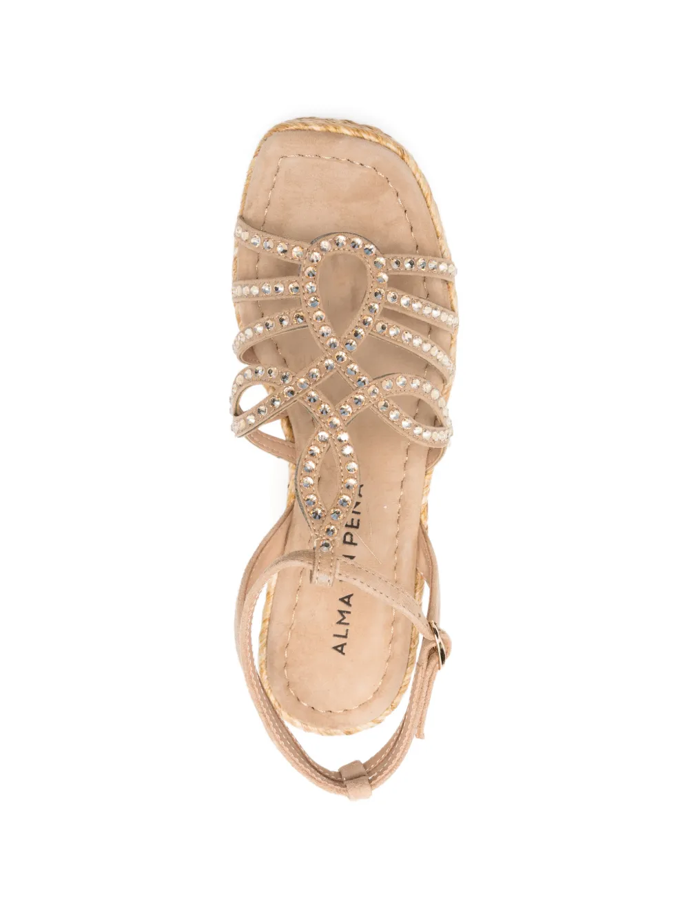 ALMA EN PENA Verfraaide espadrilles Beige